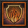 Flammenschild